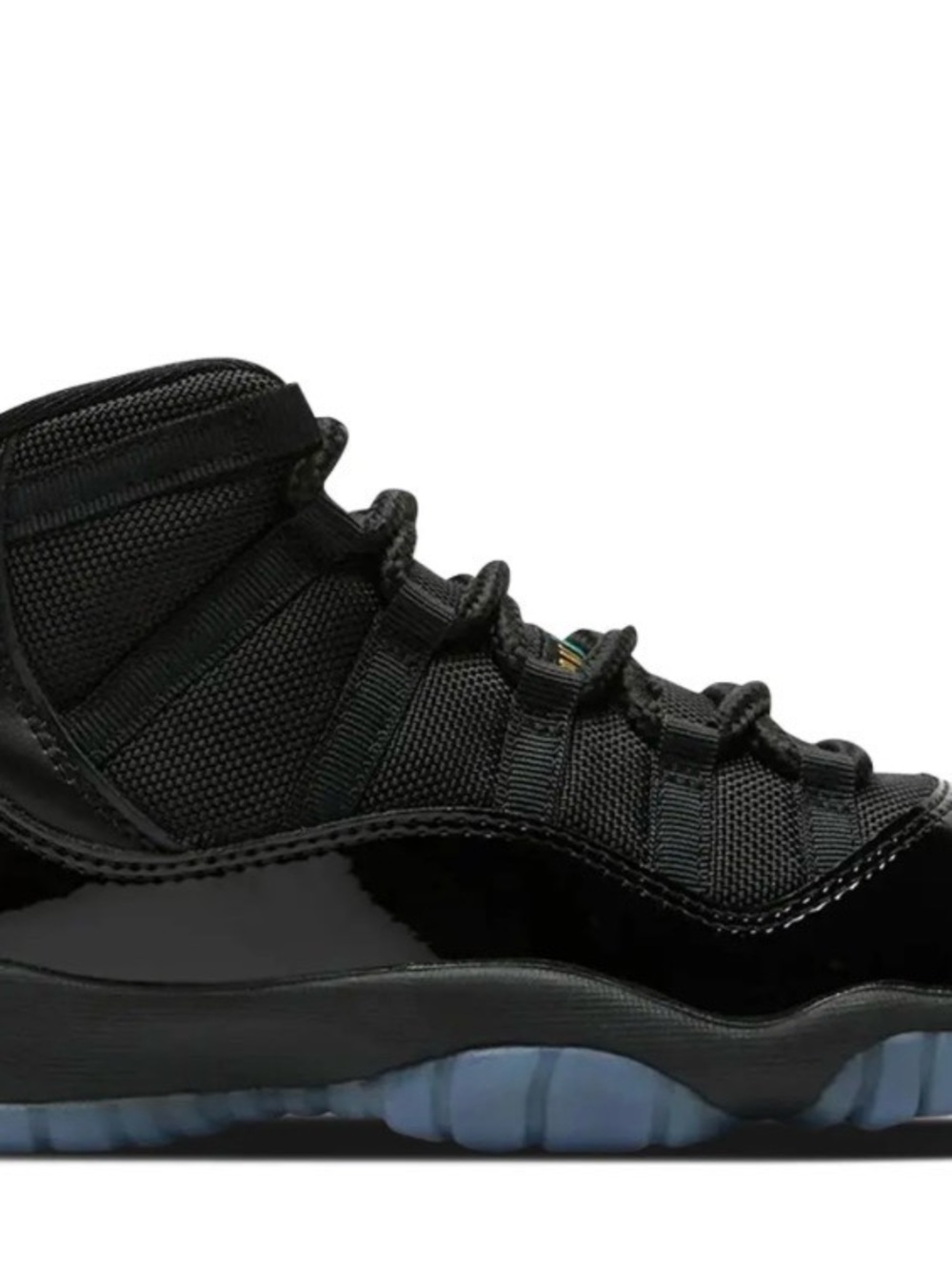 Jordan Kids Black Mid-Top Sneakers with Gray Outsole